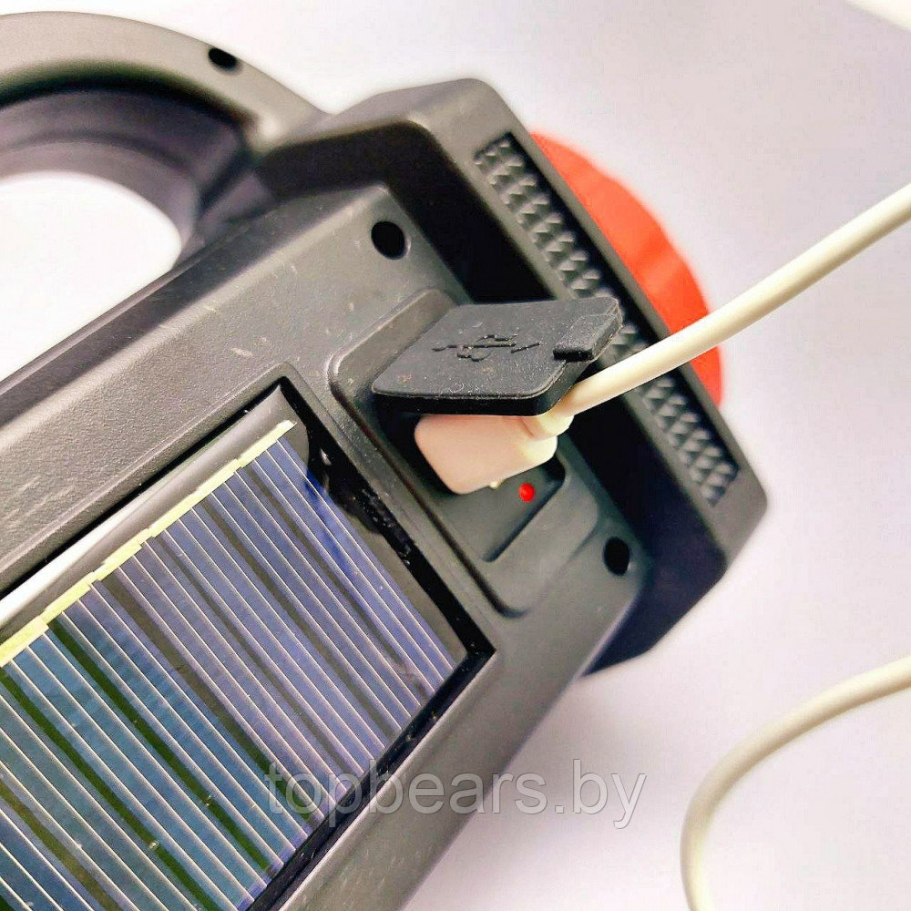 Многофункциональный кемпинговый ручной фонарь Multifuncional Reflector (USB, солнечная батарея, 3 режима - фото 10 - id-p215284310