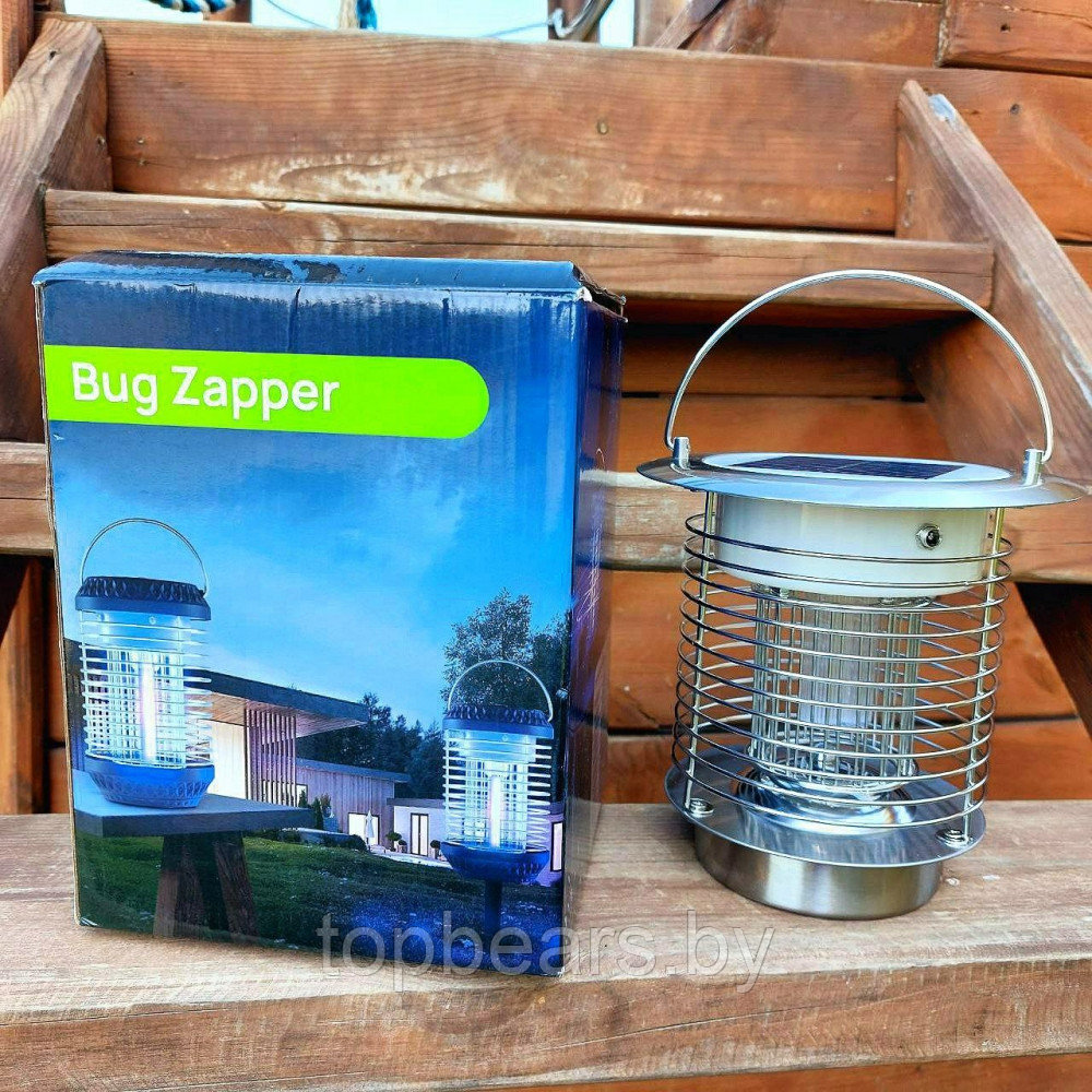 Антимоскитный уличный светильник-ловушка для комаров Bug Zapper JSD-003 на солнечных батареях или USB (режим - фото 3 - id-p215284315