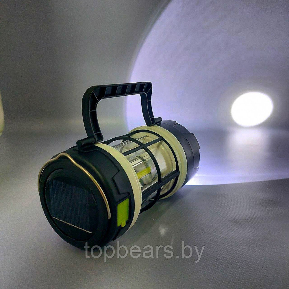 Кемпинговый фонарь-лампа Camping lantern F 910B (зарядка USB и солнечные батареи, 5 режимов работы, функция - фото 5 - id-p215284320