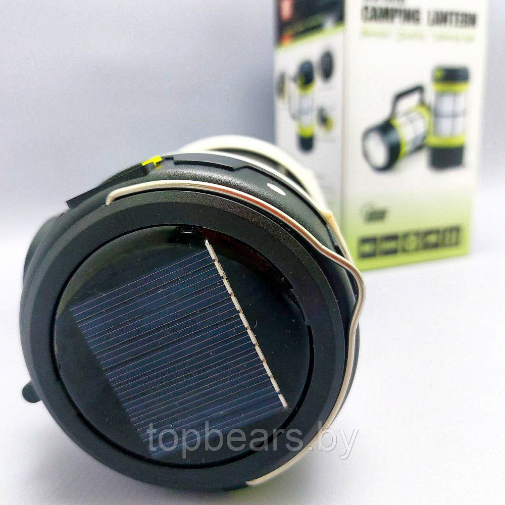 Кемпинговый фонарь-лампа Camping lantern F 910B (зарядка USB и солнечные батареи, 5 режимов работы, функция - фото 8 - id-p215284320