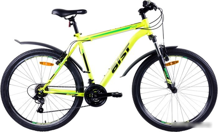 Велосипед AIST Quest 26 р.18 2020 (желтый/зеленый) - фото 1 - id-p210498107