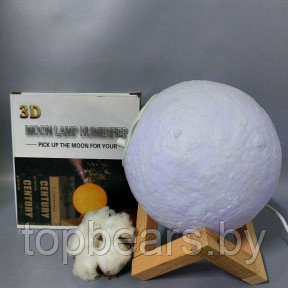 Увлажнитель (аромадиффузор) воздухаUSB MOON LAMP Humidifier 3D с функцией ночника880ml - фото 1 - id-p215116964