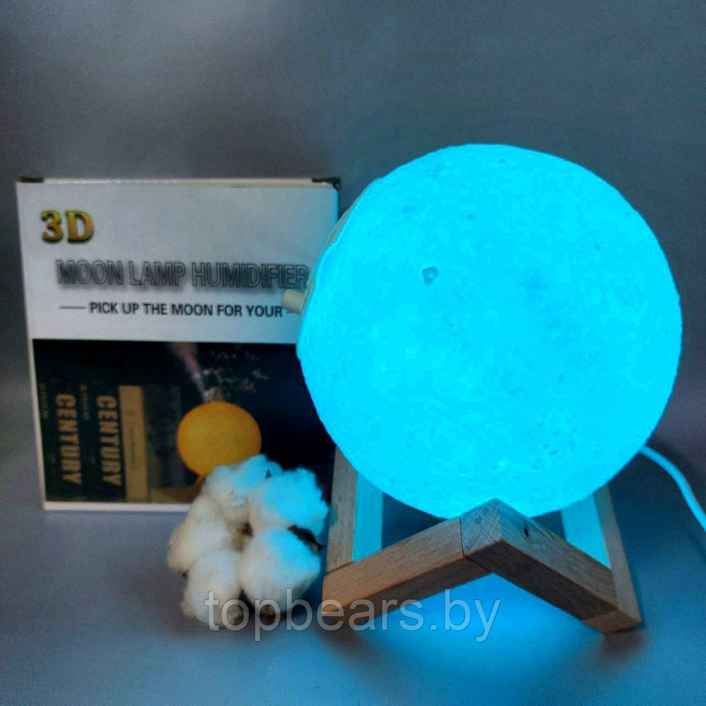 Увлажнитель (аромадиффузор) воздухаUSB MOON LAMP Humidifier 3D с функцией ночника880ml - фото 2 - id-p215116964