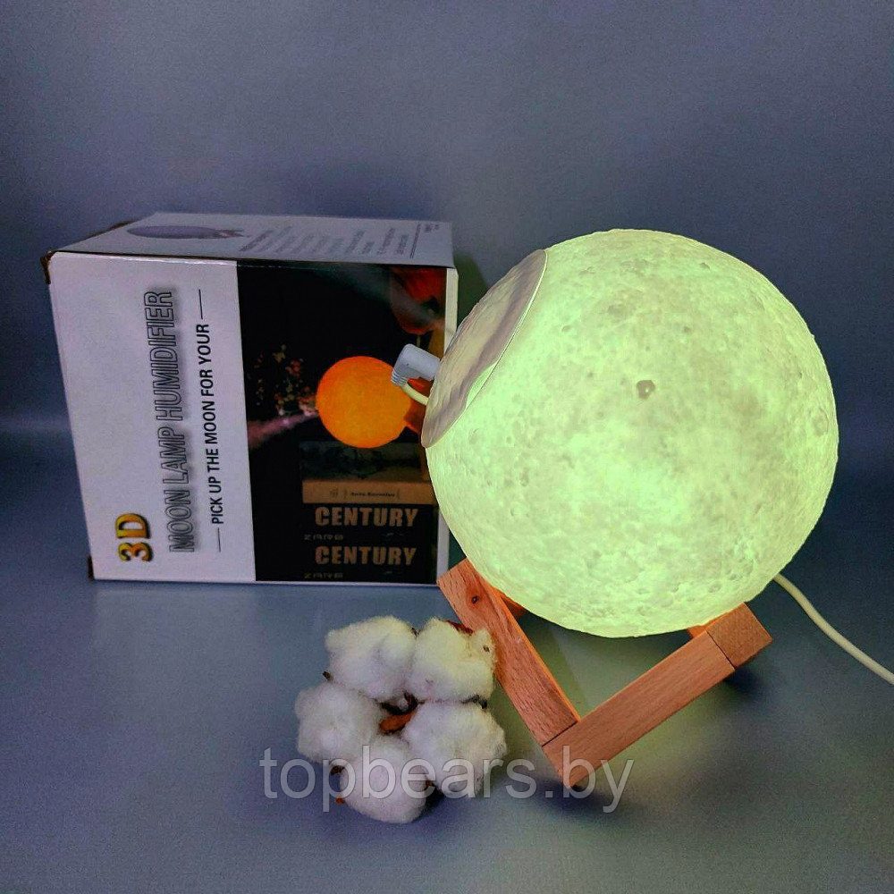 Увлажнитель (аромадиффузор) воздухаUSB MOON LAMP Humidifier 3D с функцией ночника880ml - фото 8 - id-p215116964