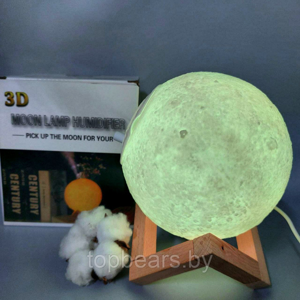 Увлажнитель (аромадиффузор) воздухаUSB MOON LAMP Humidifier 3D с функцией ночника880ml - фото 9 - id-p215116964