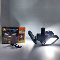 Складная гаражная подвесная лампа на 3 лепестка LED Deformable lamp XF-701 (USBсолнечная батарея, 5 режимов