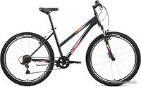 Велосипед Forward Iris 26 1.0 2022 (темно-серый/розовый)