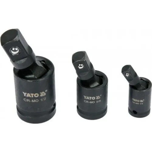 Головки-карданы ударные 1/4", 3/8", 1/2" CrMo "Yato" - фото 1 - id-p215285354