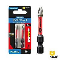 Бита Impact PZ 2x50 мм (2 шт. блист.) GRAFF