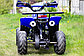 Квадроцикл детский 125cc BiGFoot синий, фото 3