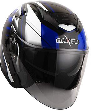 Шлем мотоцикл открытый с очками L 1Storm JK526