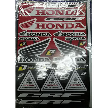 Наклейки LP Honda Red