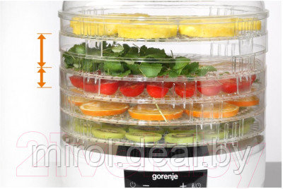Сушилка для овощей и фруктов Gorenje FDK500GCW - фото 8 - id-p215302121