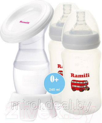 Молокоотсос ручной Ramili MC200 с двумя бутылочками / MC200240MLX2 - фото 7 - id-p215301322