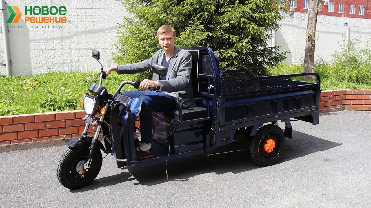 Электрический трицикл грузовой D2 60V 1000W - фото 1 - id-p215294051
