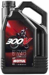 Масло для мотоцикла Motul 300V FL OFF ROAD 5W40 4T 4л