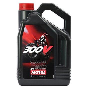 Масло для мотоцикла Motul 300V OFF ROAD 15W60 4T 4л