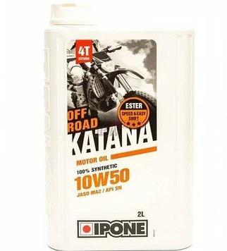 Масло для мотоцикла IPONE KATANA OFF ROAD 10W50 100% Synthetic 4 л