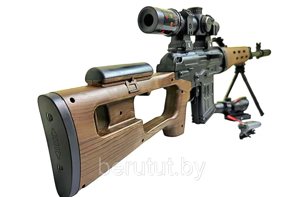Снайперская винтовка СВД с оптическим прицелом электропневматическая - фото 1 - id-p215307913