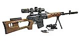 Снайперская винтовка СВД с оптическим прицелом электропневматическая, фото 3