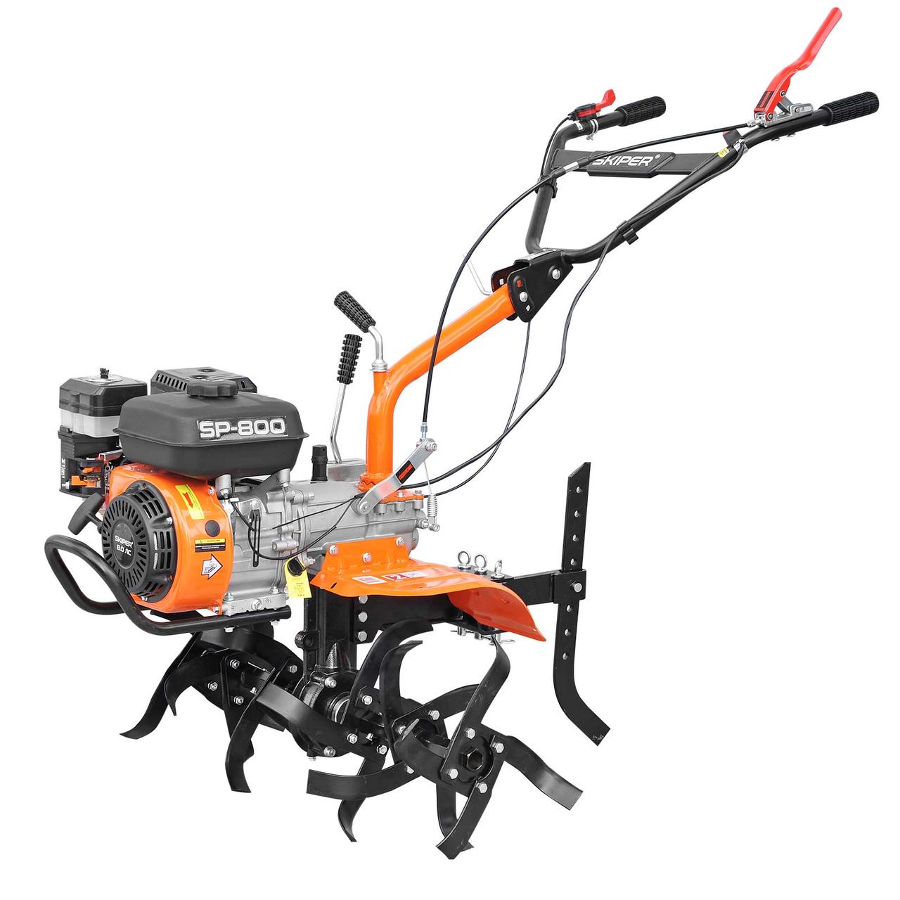Культиватор SKIPER SP-800 + колеса BRADO 4.00-8 (комплект)