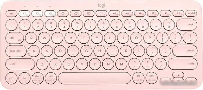 Клавиатура Logitech Multi-Device K380 Bluetooth (розовый) - фото 1 - id-p215308048