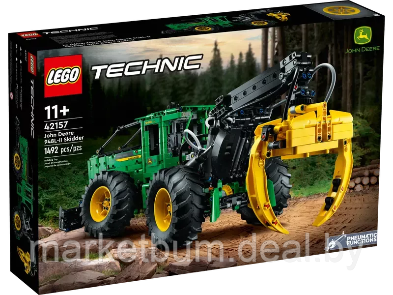 Конструктор LEGO Technic 42157, трактор John Deere 948l-II - фото 2 - id-p215309631