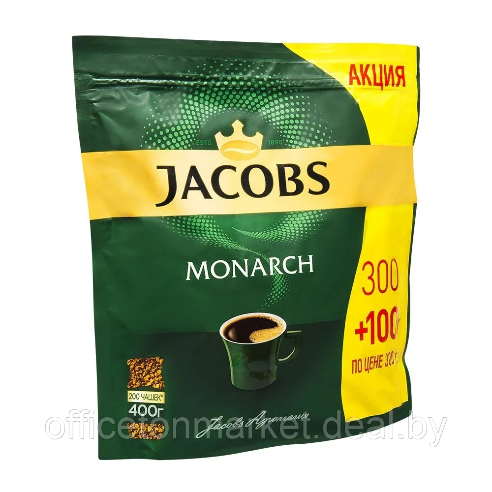 Кофе "Jacobs Monarch", растворимый, 400 г - фото 1 - id-p215072828