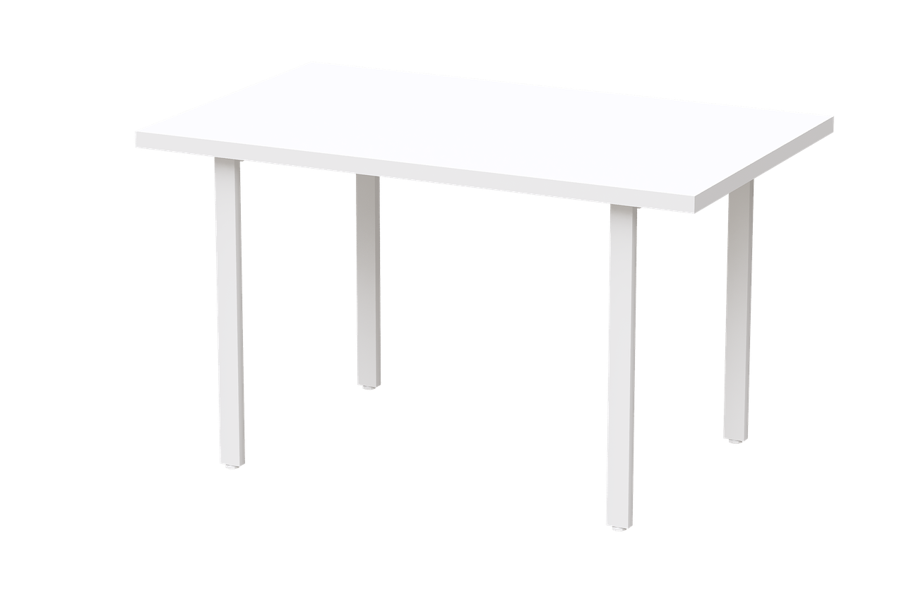 Обеденный стол Прага (1600х800), ЛДСП Белый / Металлокаркас Белый - фото 1 - id-p208757086