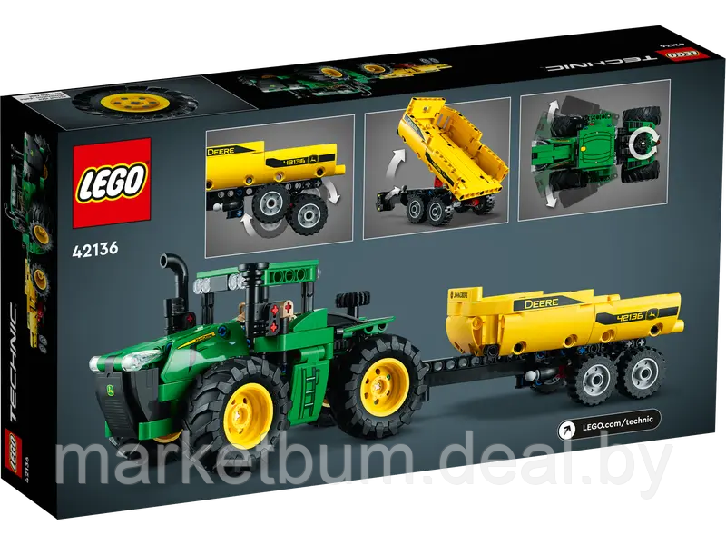 Конструктор LEGO Technic 42136, Трактор John Deere 9620R 4WD - фото 3 - id-p215311672