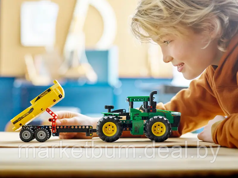 Конструктор LEGO Technic 42136, Трактор John Deere 9620R 4WD - фото 10 - id-p215311672