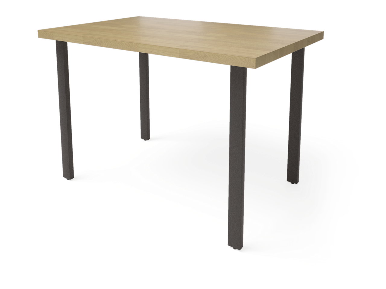 Обеденный стол Прага (1300х800), ЛДСП Дуб табачный крафт / Металлокаркас Графит - фото 1 - id-p208757072