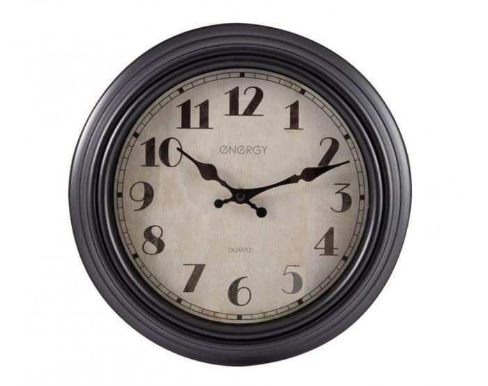 Астенные круглые часы стрелки кварцевые ENERGY ЕС-151 интерьерные оригинальные для спальни дома - фото 1 - id-p215282428