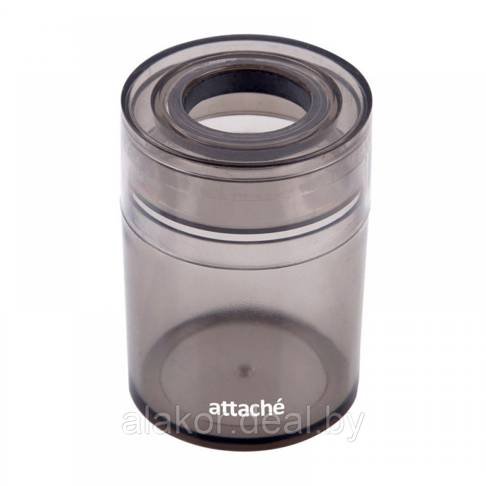 Скрепочница магнитная Attache, пластик, 42 x 42 x 60 мм, серая - фото 1 - id-p215316205