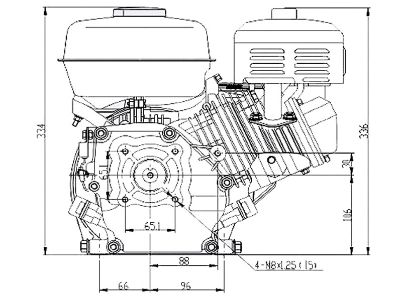 Двигатель STARK GX260 S (шлицевой вал 25мм) - фото 8 - id-p181879961