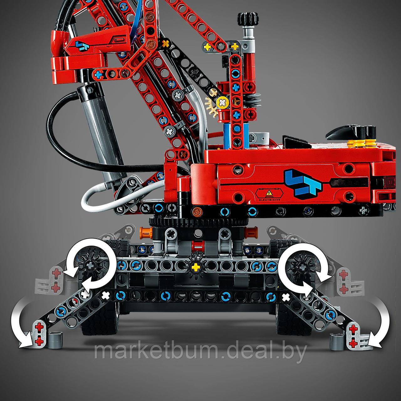 Конструктор LEGO Technic 42144, Кран с захватом. - фото 7 - id-p215318943