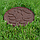 Комплект плитки садовой круглой Leaves, 46см, терракотовый, 4шт, фото 3