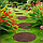 Комплект плитки садовой круглой Leaves, 46см, терракотовый, 4шт, фото 4