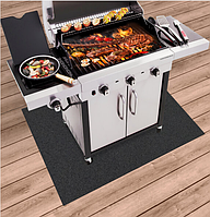 Коврик для гриля BBQ Mat, 80x120см, 2мм, черный