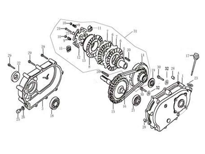 Двигатель STARK GX390 FE-R (сцепление и редуктор 2:1) 13лс - фото 5 - id-p181879812