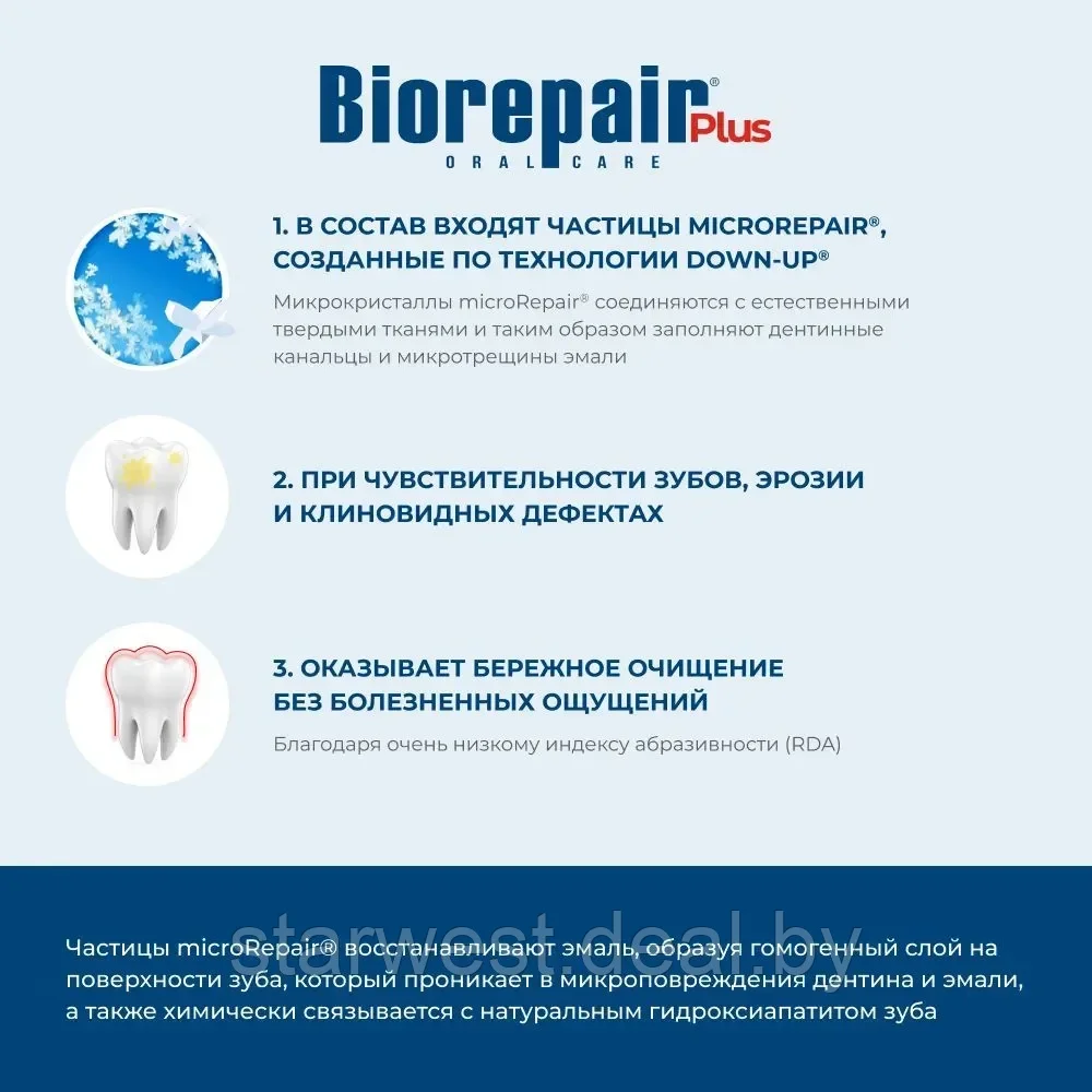 Biorepair Plus Sensitive Teeth Для чувствительных зубов 75 мл Зубная паста для ежедневного применения - фото 5 - id-p215326541