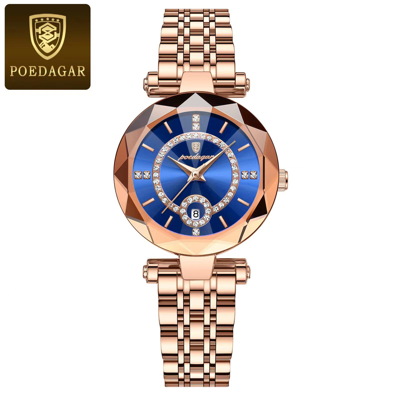 Оригинальные кварцевые женские часы Diamond "POEDAGAR" - фото 1 - id-p215326544
