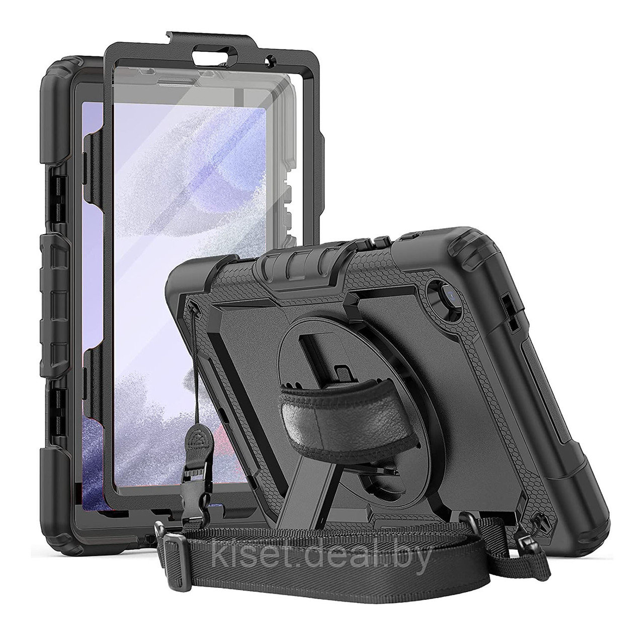 Противоударный чехол KST Protect Cover для Samsung Tab A7 Lite 8.7" (SM-T220/T225) черный с защитой экрана - фото 1 - id-p215326452