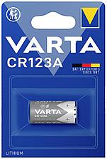 Элемент питания CR123A - VARTA, 3V, Lithium (16340, 17350, LR123)