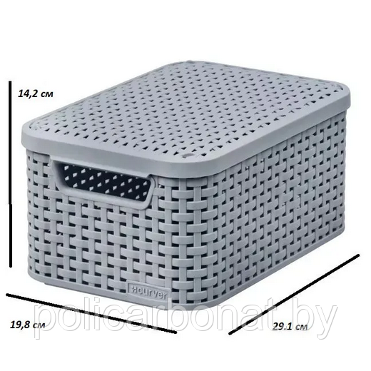 Корзинка S Storage box S 6L, Светло серый - фото 4 - id-p215329299