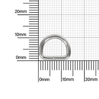 Полукольцо 10х7,5мм (2мм) никель роллинг