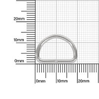Полукольцо 16х10 мм (2,0мм) никель D