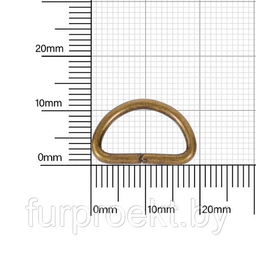 Полукольцо 15х7,5мм (2мм) антик роллинг - фото 1 - id-p154923604