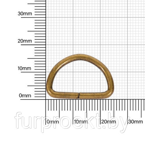 Полукольцо 20х12,3 мм (2,4мм) антик роллинг D - фото 1 - id-p154923673