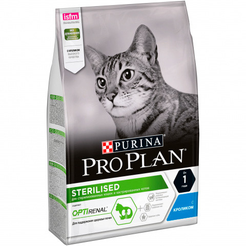 Pro Plan Sterilised 1+ (Кролик), 3 кг - фото 1 - id-p215329563
